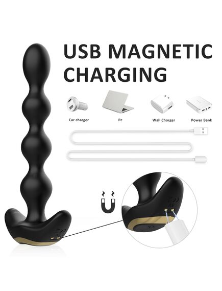 Анальная елочка с вибрацией и пультом Д/У "Austin-RCT" , изображение 3