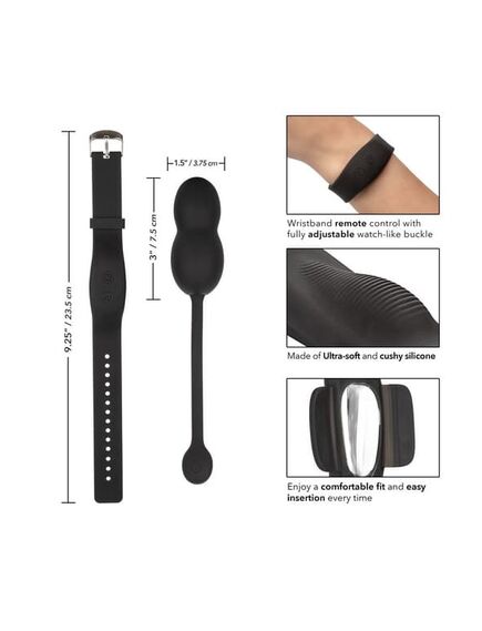 Вагинальные шарики с дистанционным управлением с помощью браслета Ultra-Soft Kegel Syst , изображение 5