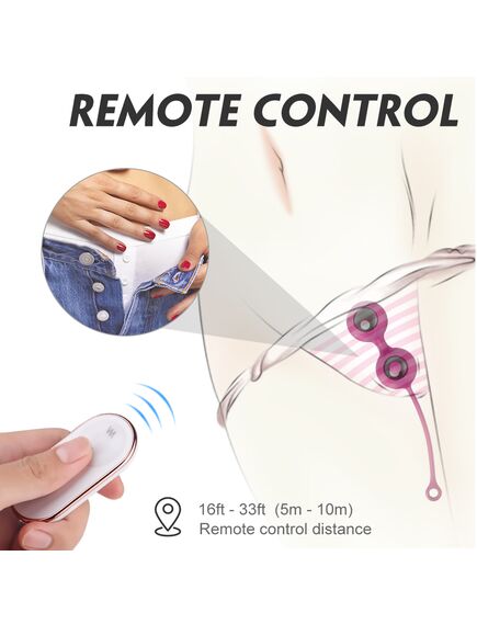 Вагинальные шарики с вибрацией и пультом управления Pearl-RCT , изображение 4