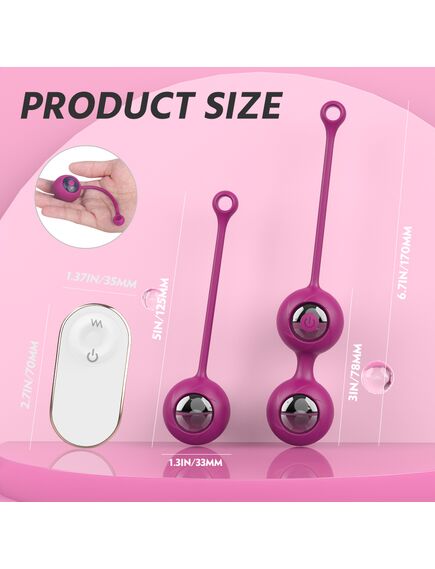 Вагинальные шарики с вибрацией и пультом управления Pearl-RCT , изображение 5