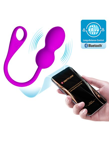 Вагинальные шарики с вибрацией Elvira c управлением через телефон , изображение 2