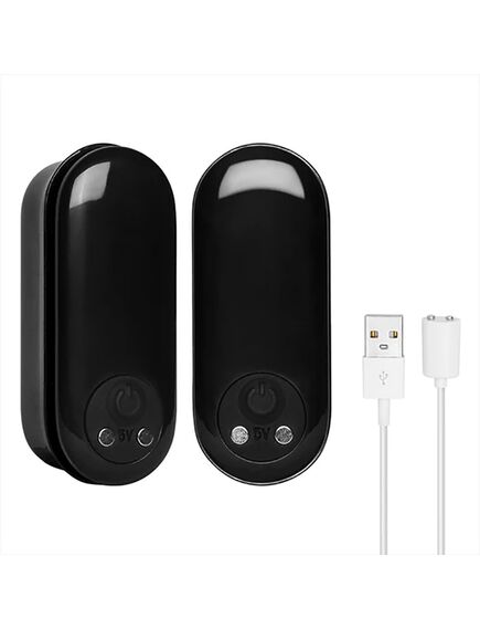 Анальный вибростимулятор Visual Rivet-RCT Black с пультом , изображение 4