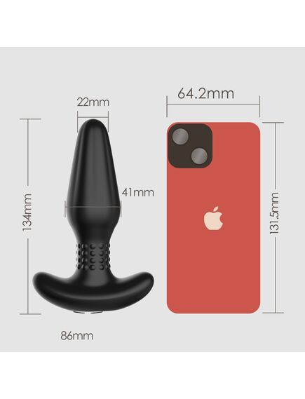 Анальная пробка с риммингом и вибрацией "Bruce" , изображение 2