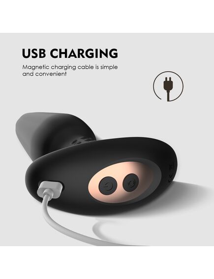 Анальная пробка с риммингом и вибрацией "Bruce" , изображение 3