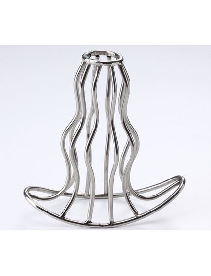 Металлическая анальная пробка рельефная , изображение 3