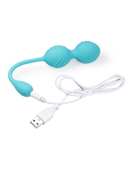 Бирюзовые виброшарики Cassie со шнурком , изображение 2