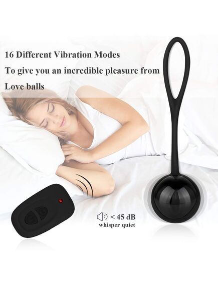 Вагинальные шарики со сменным весом, функцией вибрации и пультом д\у , изображение 3