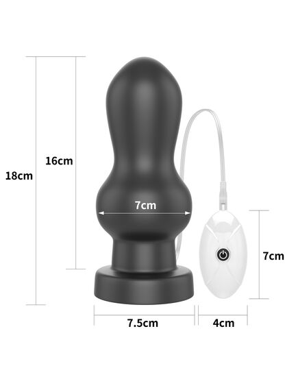 Анальная пробка с вибрацией 7" King Sized Vibrating Anal Rammer , изображение 3