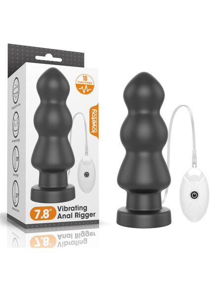 Анальная пробка с вибрацией 7.8" King Sized Vibrating Anal Rigger , изображение 2