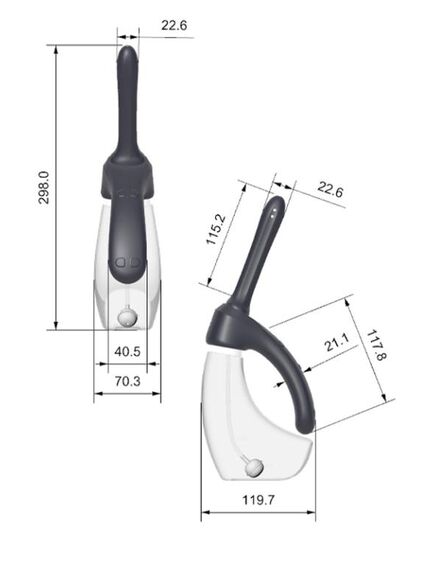 Душ для интимной гигиены Iceberg с вибрацией и автоматической подачей воды , изображение 5