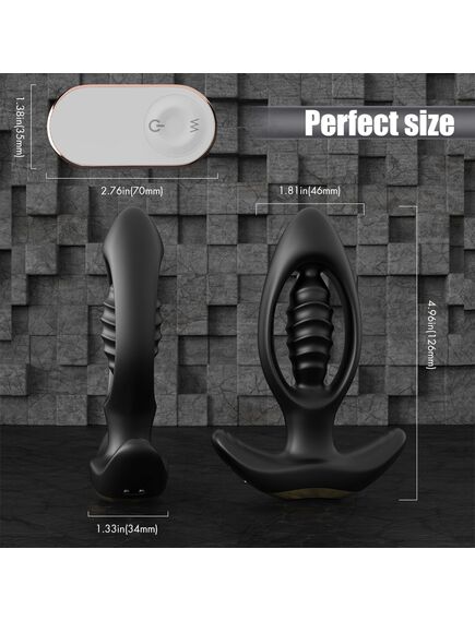 Анальная вибровтулка "Pile Driver-RCT" с пультом , изображение 2