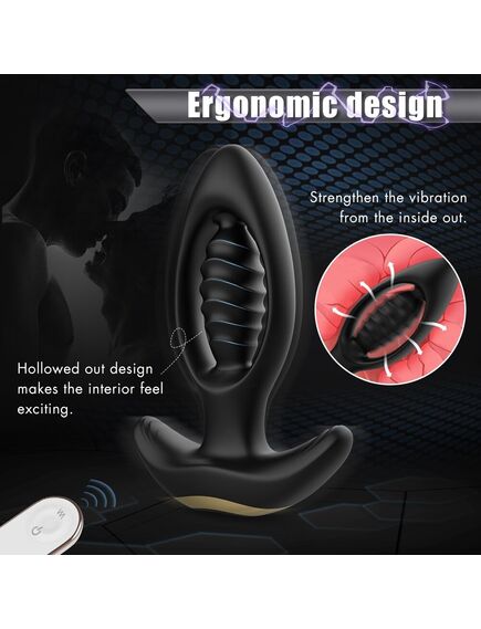 Анальная вибровтулка "Pile Driver-RCT" с пультом , изображение 4