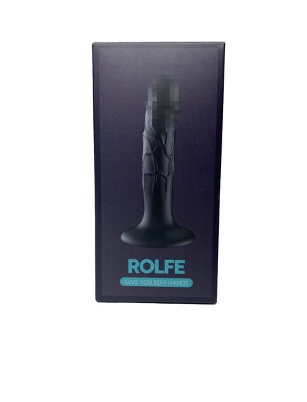 Анальная пробка рельефная в виде фаллоимитатора "Rolfe" , изображение 2