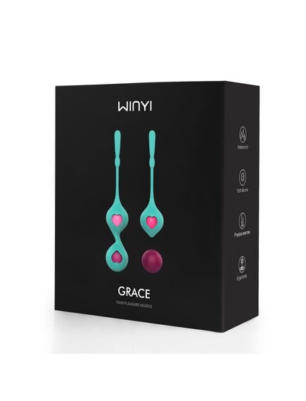 Набор из 4 вагинальных разновесных шариков Grace , изображение 4