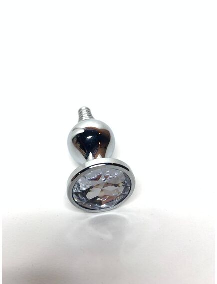 Анальная страза рельефная, прозрачный кристалл, M 