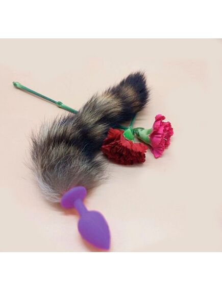 Натуральный хвостик енота, 35см, L 