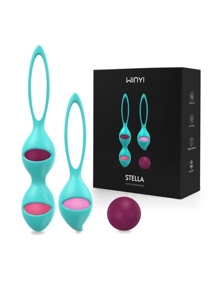 Набор из 4 вагинальных разновесных шариков Stella , изображение 4