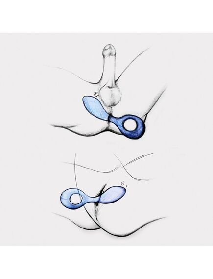 Универсальный вибратор Gpop2, Indigo Blue , изображение 5