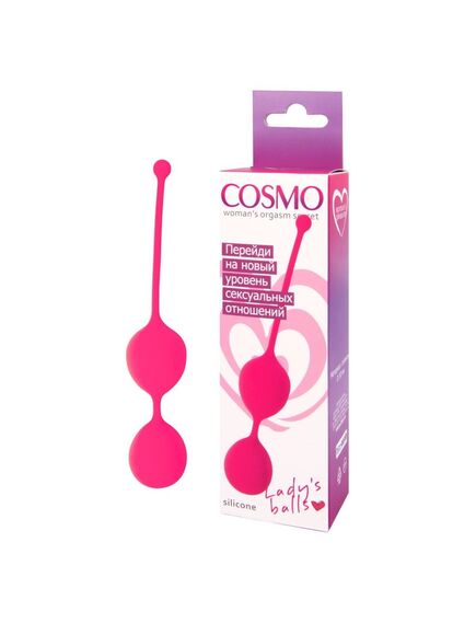 ШАРИКИ ВАГИНАЛЬНЫЕ D 30 мм, вес 55 г, цвет розовый неон , изображение 2