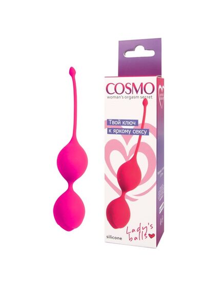 ШАРИКИ ВАГИНАЛЬНЫЕ D 30 мм, вес 55 г, цвет розовый неон , изображение 2