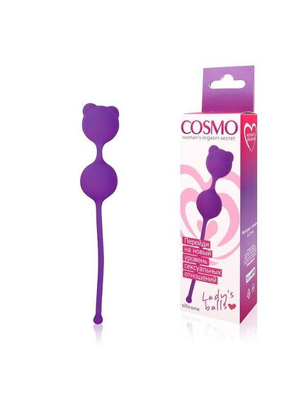 ШАРИКИ ВАГИНАЛЬНЫЕ цвет фиолетовый, вес 55 г, D 27 мм , изображение 2