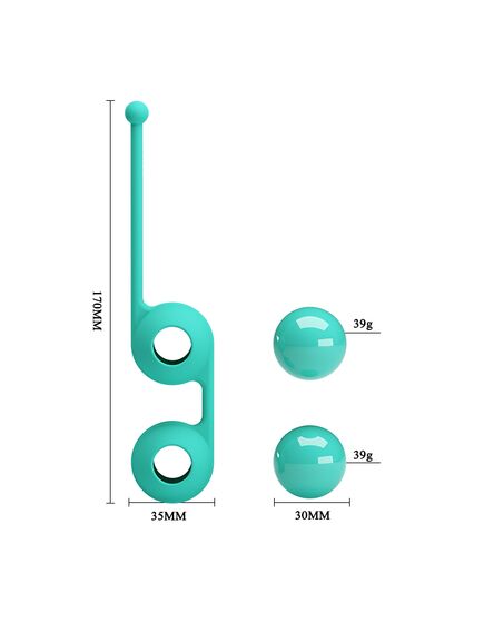 Вагинальные шарики на сцепке Pretty Love Kegel Tighten Up III , изображение 4