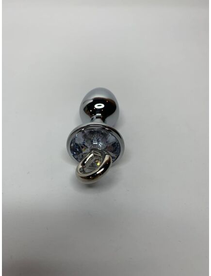 Анальная пробка капля с белым кристаллом, S , изображение 2