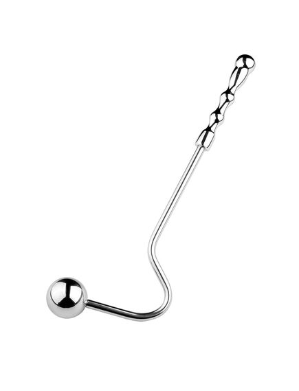 Анальный крюк из металла с двумя шарами , изображение 5