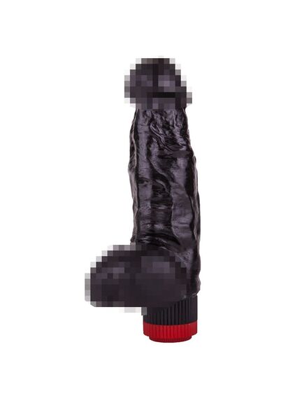 Вибромассажёр чёрный в ламинате 