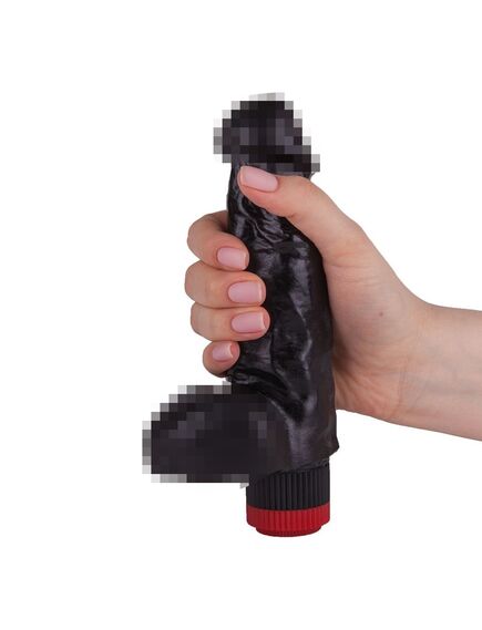 Вибромассажёр чёрный в ламинате , изображение 2