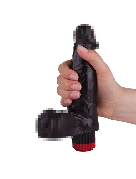 Вибромассажёр чёрный в ламинате , изображение 2