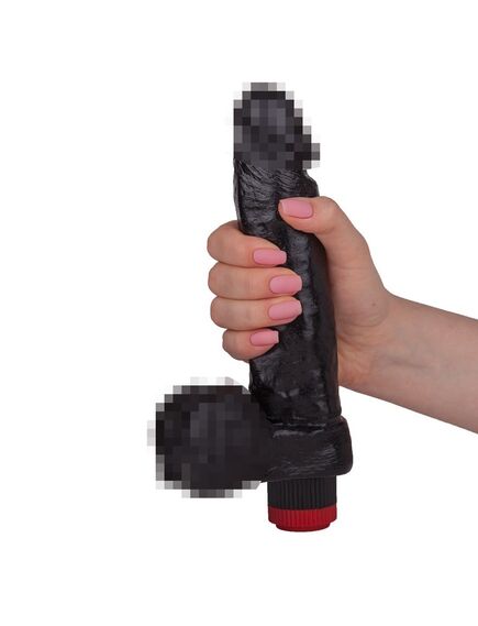 Вибромассажёр чёрный в ламинате , изображение 2