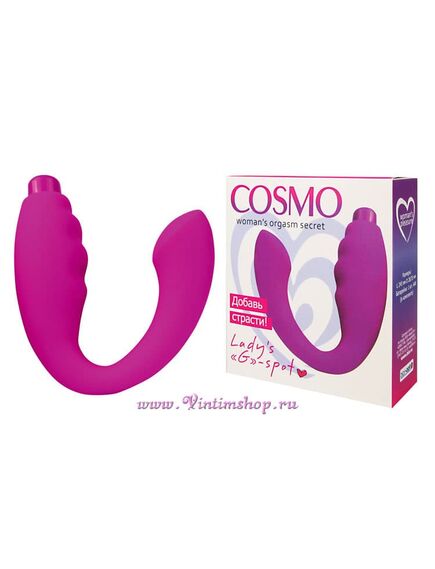 ВИБРОМАССАЖЁР цвет розовый, L 245 мм D 28x35 мм 