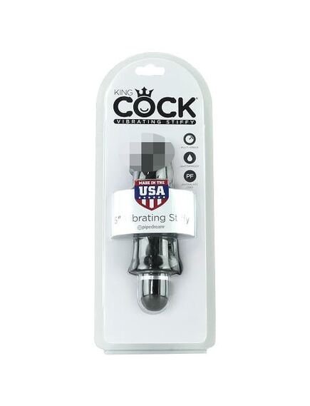 Вибратор PipeDream King Cock 5''Vibrating Stiffy черный , изображение 4