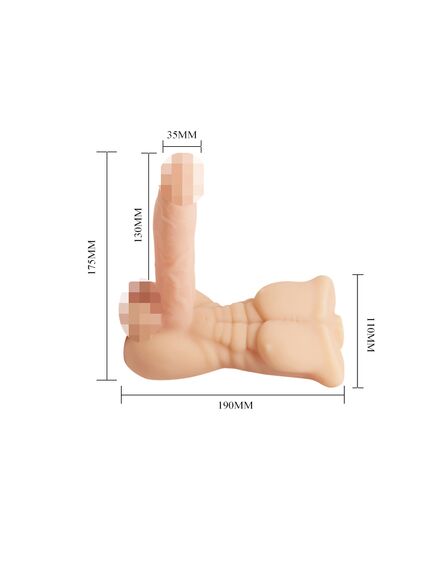 Фаллоимитатор с торсом и вибрацией , изображение 4