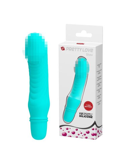 Мини вибромассажер "Stev" "Голубой" , изображение 2
