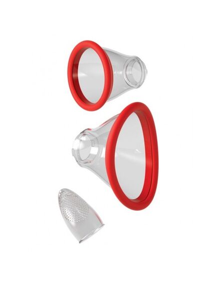 Двухсторонний вибростимулятор с помпой и двигающимся язычком «Ultimate Pleasure 24k Gold Luxury Edit , изображение 7