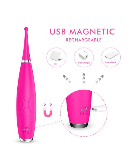 Ультратонкий вибростимулятор "sparkle" с набором насадок , изображение 2