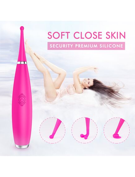 Ультратонкий вибростимулятор "sparkle" с набором насадок , изображение 6