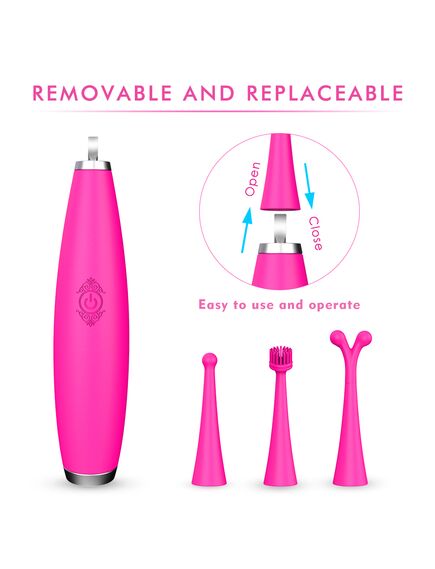 Ультратонкий вибростимулятор "sparkle" с набором насадок , изображение 7