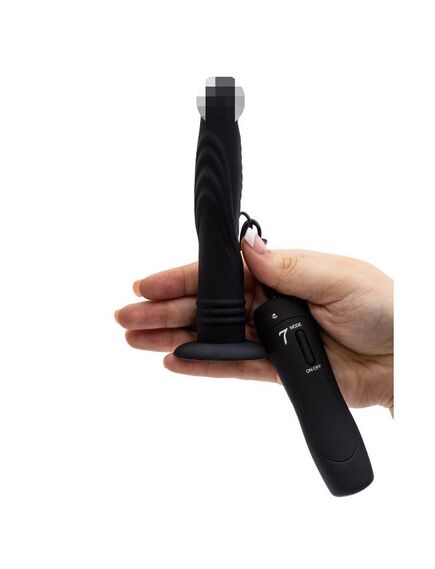 Вибромассажёр на присоске Ripple черный , изображение 2