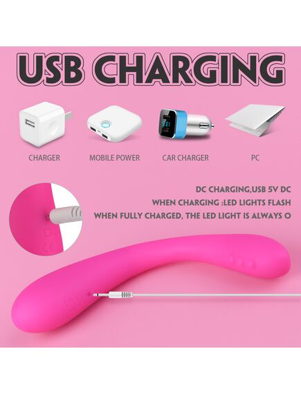 Универсальный гнущийся парный вибратор с пультом д\у "Clare" , изображение 3