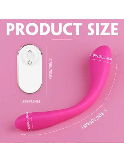 Универсальный гнущийся парный вибратор с пультом д\у "Clare" , изображение 6