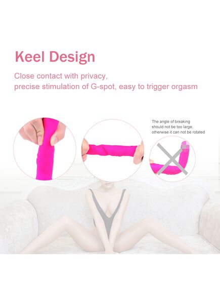 Вибромассажер с эффектом ротации "King-2" розовый , изображение 4