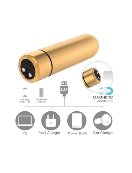 Металлическая перезаряжаемая вибропуля " SEED-3 " , изображение 4