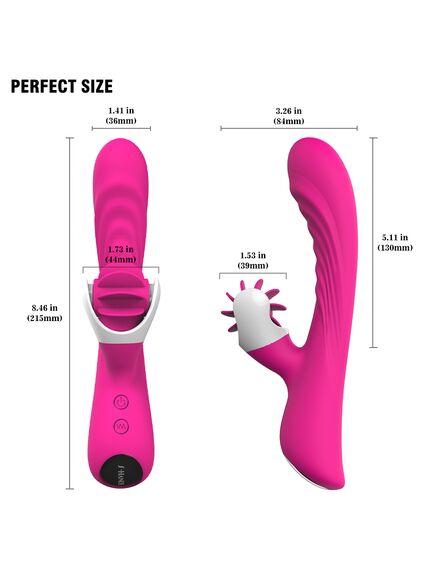 Вибромассажер с имитацией кунилингуса "NYMPH" , изображение 4