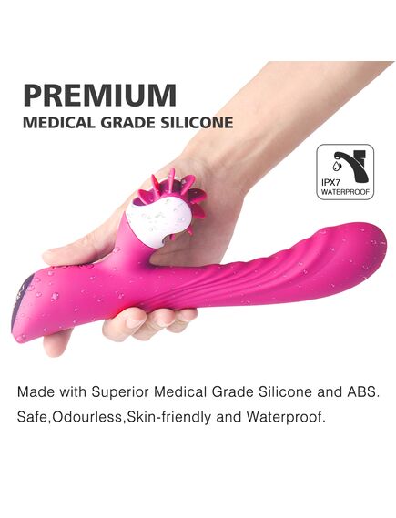 Вибромассажер с имитацией кунилингуса "NYMPH" , изображение 5