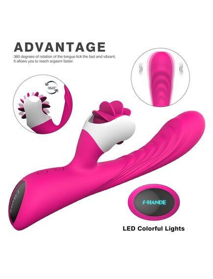 Вибромассажер с имитацией кунилингуса "NYMPH" , изображение 6