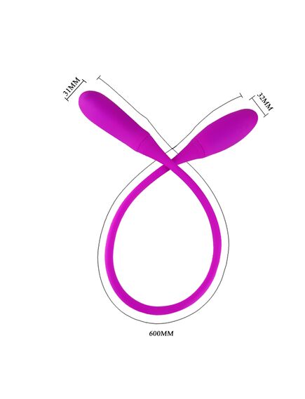 Двусторонний вибростимулятор для пар с эффектом движения пальца Snaky Vibe , изображение 6