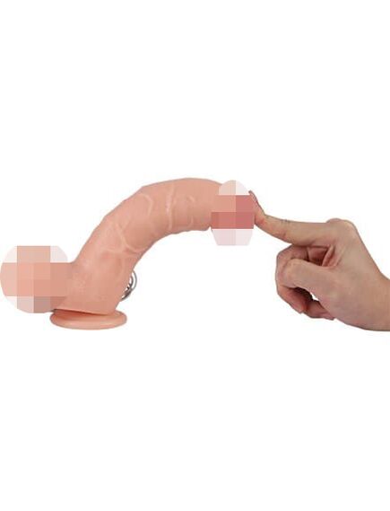 Реалистичный фаллоимитатор REAL с вибрацией и пультом управления, PVC, 21х4,5 см. , изображение 5